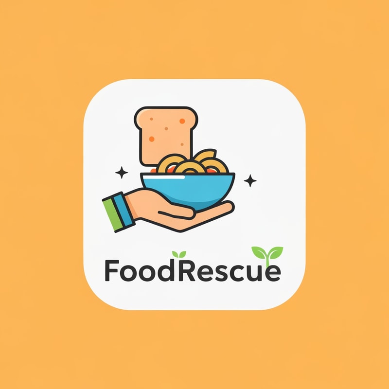 create a app logo of foodrescue