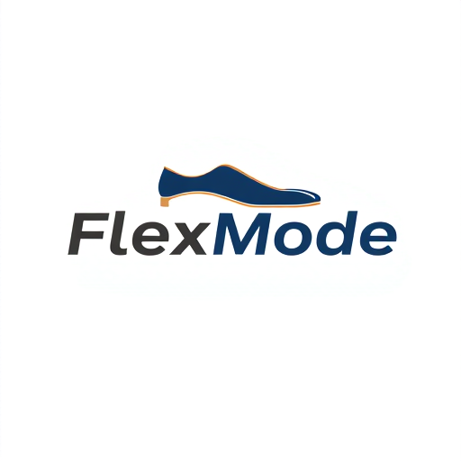 Professional logo design. FlexMode logo for shoes