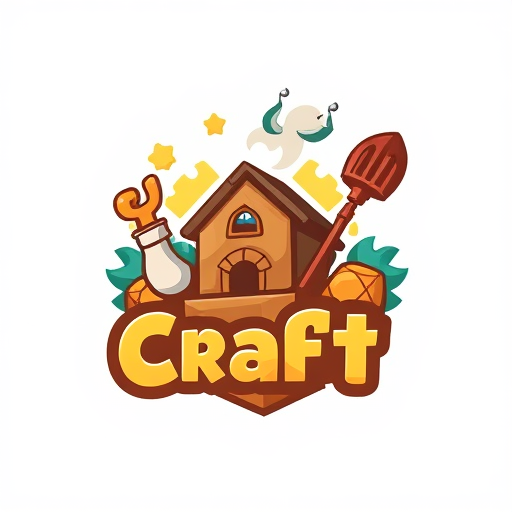 Professional logo design. CartoonCraftAI