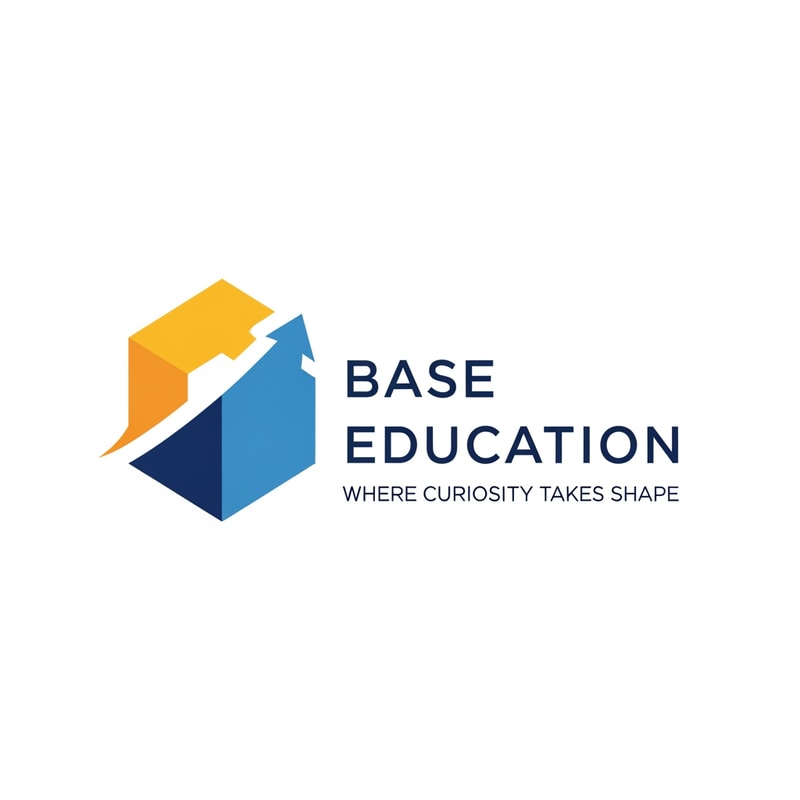 generate a logo called "Base Education" with slogan "Where Curiosity Takes Shape"