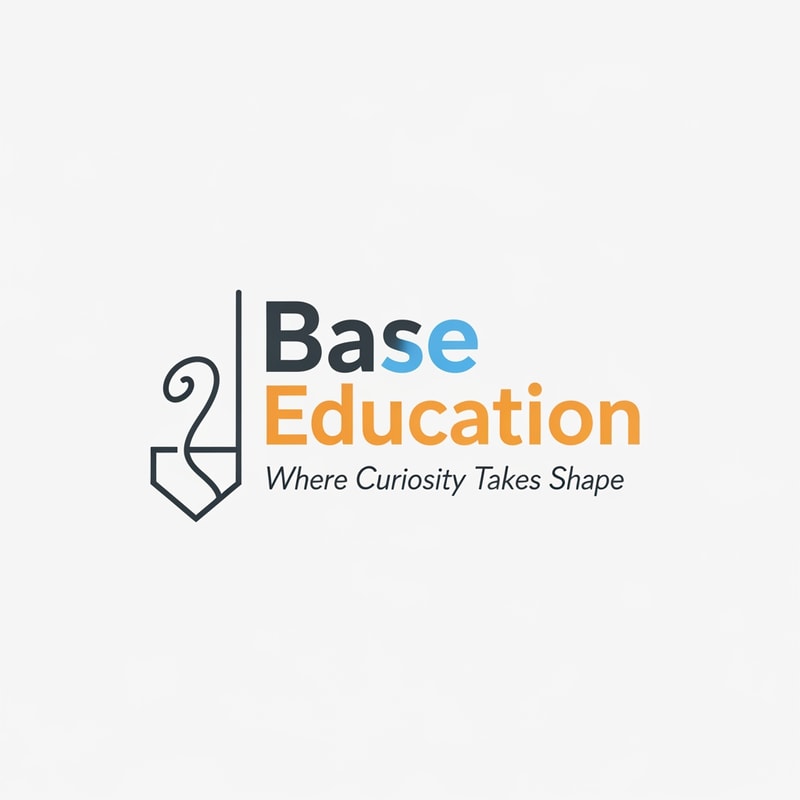 generate a logo called "Base Education" with slogan "Where Curiosity Takes Shape"