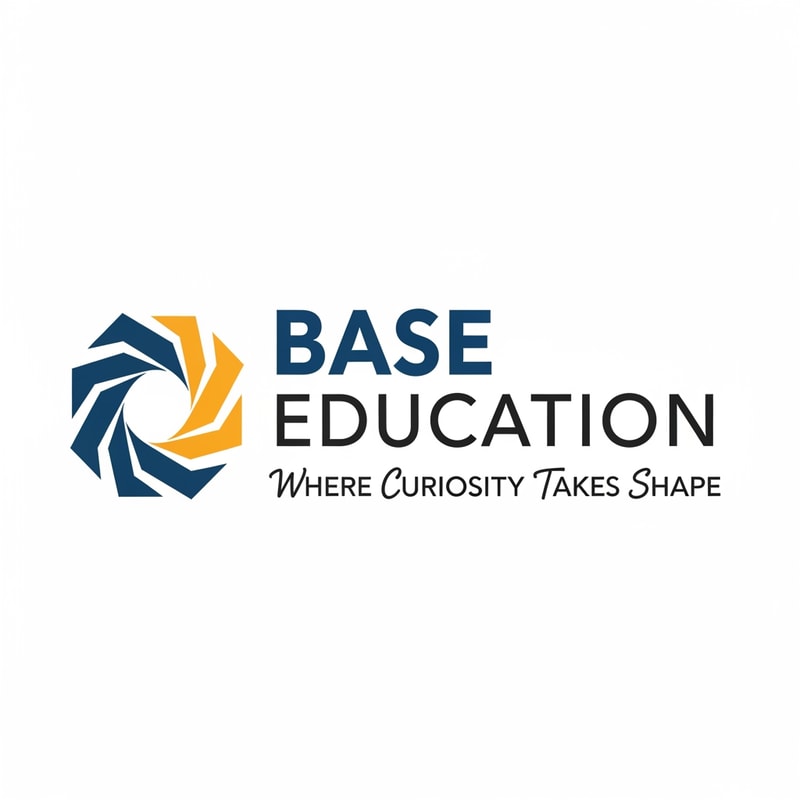 generate a logo called "Base Education" with slogan "Where Curiosity Takes Shape"