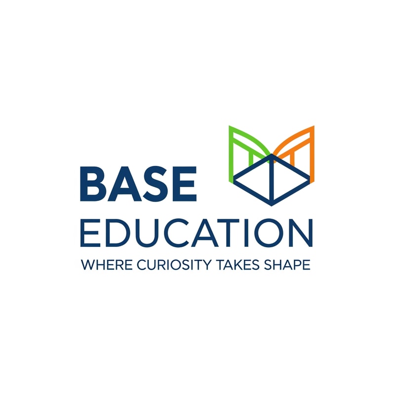 generate a logo called "Base Education" with slogan "Where Curiosity Takes Shape"