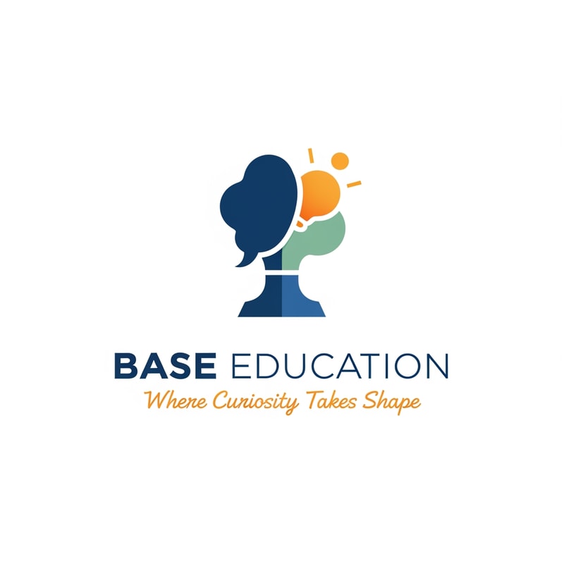 generate a logo called "Base Education" with slogan "Where Curiosity Takes Shape"