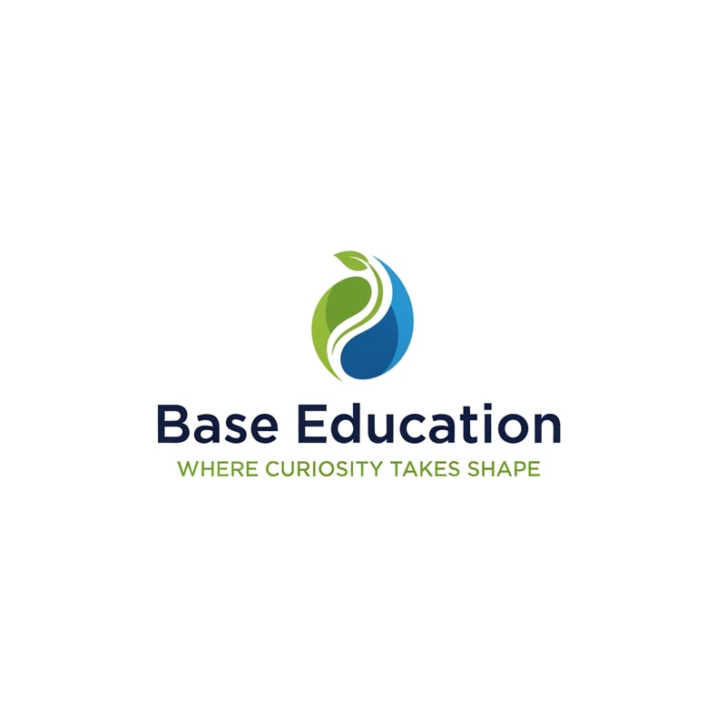 generate a logo called "Base Education" with slogan "Where Curiosity Takes Shape"