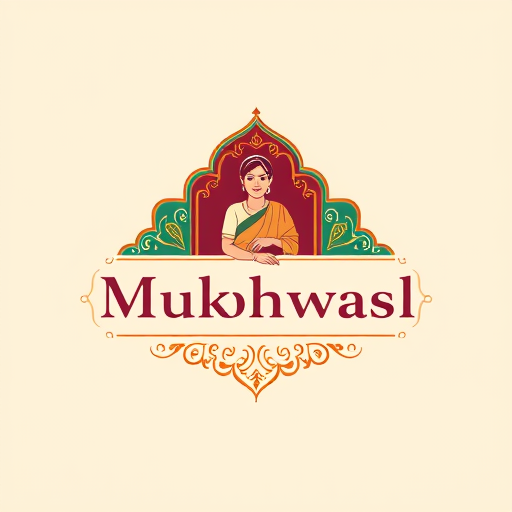 Professional logo design. "Create a premium, ethnic, and story-driven logo for The Mukhwas Mahal, a traditional Indian mukhwas (mouth freshener) brand started by a mother and grandmother. The logo should combine product, cultural, and emotional elements in a clean, rich, and timeless design.Incorporate subtle mukhwas-inspired motifs such as a betel leaf, fennel seeds, cardamom pods, or a spice bowl, to represent freshness and authenticity. Blend this with heritage Indian symbols like a palace dome or arch silhouette, mandala, or paisley-inspired patterns, highlighting the word 'Mahal' and giving a royal ethnic touch. To reflect the family story, you may include a warm illustration of a grandmother or mother figure in a simple saree, drawn in a minimal vector or cartoon style, symbolizing love, homeliness, and trust.Use a regal ethnic color palette such as deep maroon, saffron, emerald green, and gold, or a Royal Pastel Ethnic palette with deep teal, warm beige, muted coral, and antique gold accents for a softer premium feel. Keep the colors rich yet balanced to ensure the logo feels festive but not cluttered.Typography should be elegant and slightly traditional with Indian curves, yet modern and versatile for packaging, jars, and digital branding. Gold emboss or foil accents can be used for a luxury look.The overall logo must feel clean, ethnic, royal, and warm — combining the homely love of family traditions with the grandeur of Indian heritage. It should be versatile enough for packaging, labels, and digital platforms, while instantly evoking trust, celebration, and cultural richness."