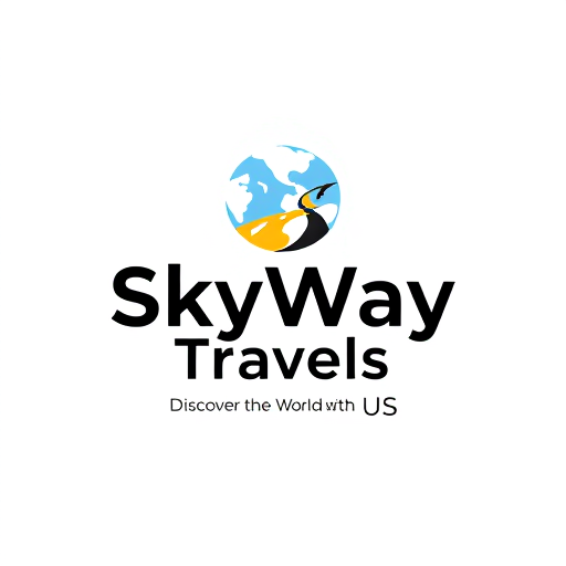 Professional logo design. ✈️ Travel Agency Logo BriefBrand Name: SkyWay TravelsLogo Style: Modern, Minimalist, and ProfessionalColor Scheme:Primary: Black or White (must look great on both light and dark backgrounds)Secondary: Optional multiple vibrant colors (blue, green, orange) that make the design pop but remain clean.Font: Clean, bold, sans-serif, and easy-to-read.Symbol/Icon:A minimal and elegant icon representing travel and adventure (e.g., globe, airplane, flight path, or compass).The icon should be abstract yet clear enough so that clients instantly recognize it as a travel-related logo.Must be versatile so it looks attractive on websites, business cards, banners, and signboards.Specialty:The logo must be highly visible and professional on any background (white, black, or colorful).It should look equally attractive in single-color or full-color versions.The design must feel trustworthy, modern, and instantly appealing to clients.Text Placement:Icon above or beside the brand name.Brand Name: “SkyWay Travels”Slogan below the brand name.Slogan: “Discover the World with Us.”