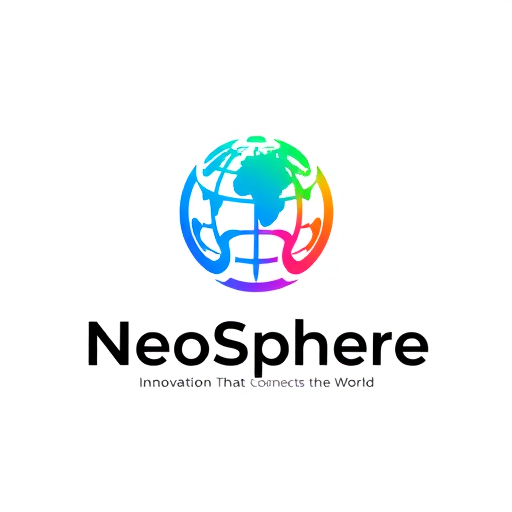 Professional logo design. Logo Style: Modern, Minimalist, and IconicColor Scheme:Works perfectly in full black or pure white versions.Also supports vibrant colorful accents (blue, orange, green, purple) to make it stand out when needed.Symbol/Icon:An abstract futuristic globe combined with a robotic/AI-inspired touch.The icon should feel global, technological, and trustworthy.Must look equally great on websites, apps, business cards, and banners.Specialty:The logo must be instantly recognizable and appealing.Should clearly communicate that this is a modern, innovative, and global brand.Must remain visible and professional on any background (black, white, or colorful).Text Placement:Icon above or beside the brand name.Brand Name: NeoSphereSlogan: “Innovation That Connects the World.”