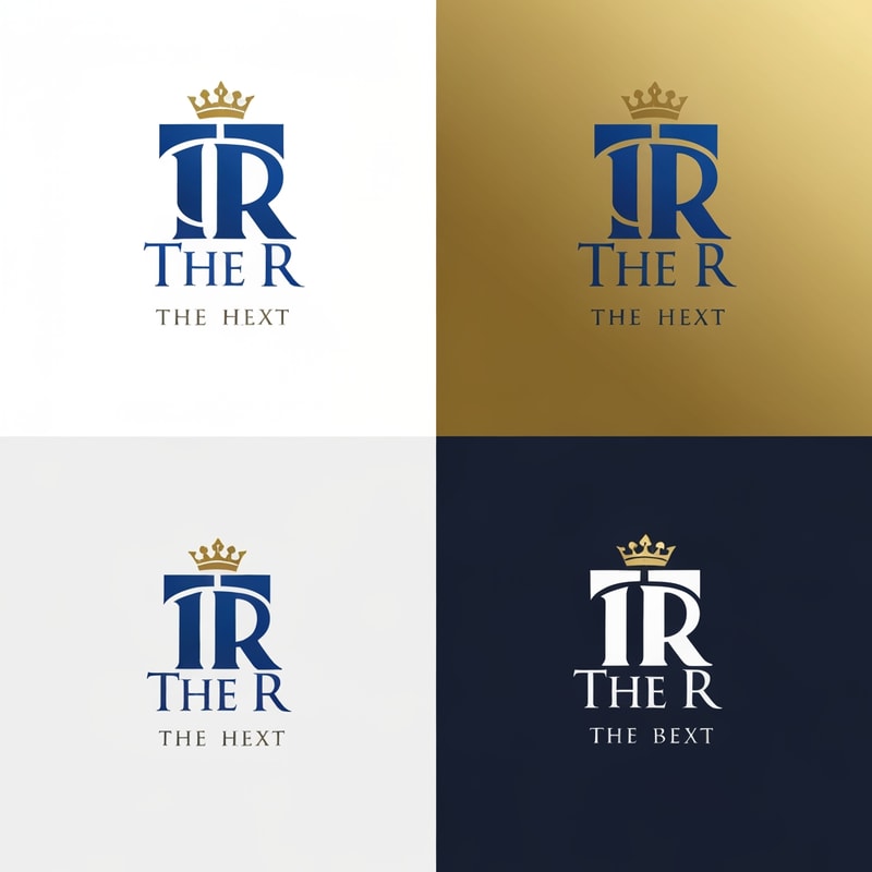 Design a distinc buil“T, whi“The R
The logoregal, ancient aesthetic — stimeless, noble,, yetclean and adaptable for modern media.
Design requir
Use a rich royal blue (#00008 c
Incorporate gold,gold c tabove, behind, or inte the
The overall look must feel royal, powerful, and — a mhonor, legacy, and divine authori
The TR shelegant and b,ancient royal typography or engraved sym
Optionally include the text “ inclassic serif or ancient-style font tha
Keep the composition balanc
Deliver in ve andhigh-resolution PNG with transparent
Include light and dark background ver rt-shirt printing and
Style
Ancien
