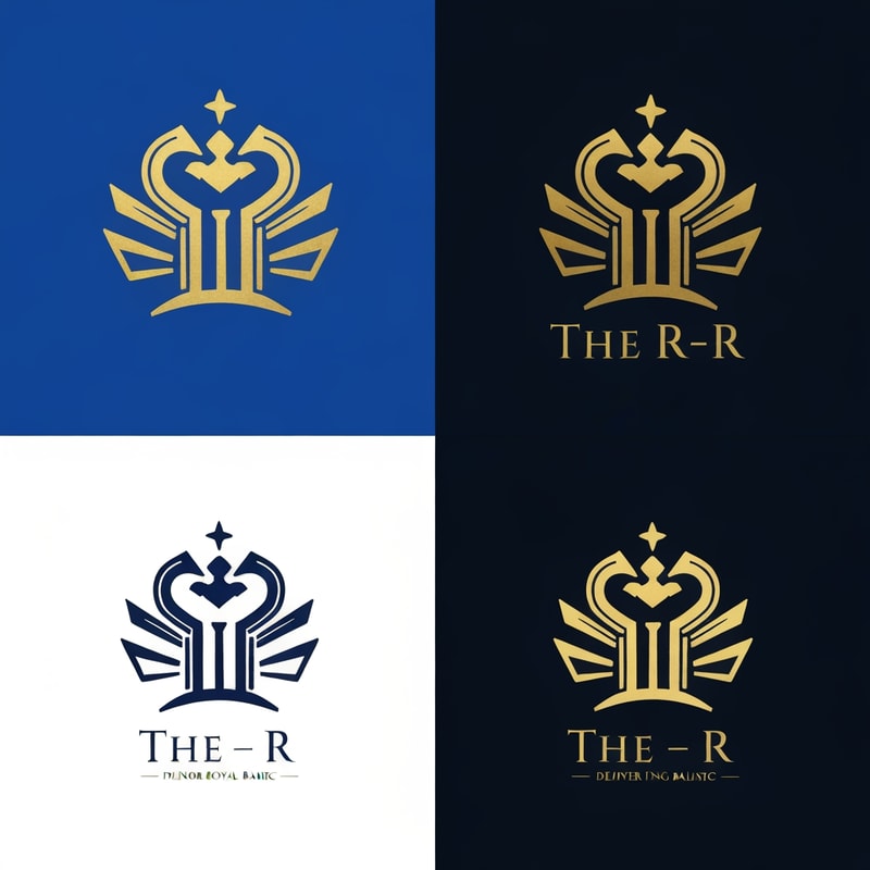 Design a distinc buil“T, whi“The R
The logoregal, ancient aesthetic — stimeless, noble,, yetclean and adaptable for modern media.

Design requir

Use a rich royal blue (#00008 c

Incorporate gold,gold c tabove, behind, or inte the

The overall look must feel royal, powerful, and — a mhonor, legacy, and divine authori

The TR shelegant and b,ancient royal typography or engraved sym

Optionally include the text “ inclassic serif or ancient-style font tha

Keep the composition balanc

Deliver in ve andhigh-resolution PNG with transparent

Include light and dark background ver rt-shirt printing and

Style
Ancien