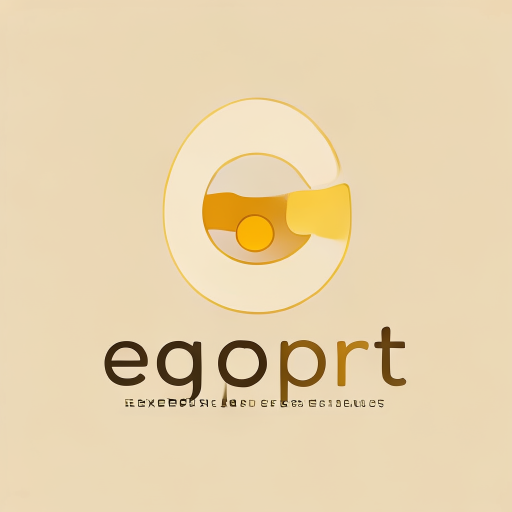 Logo Design: Letterform logo for a brand specializing in expert egg-related products and advice named "Eggpert": A stylized "E" or "G" integrated with an egg shape. The "E" could have the horizontal bars subtly resembling the cracked opening of an egg, or the "G" could be formed by the curve of an egg with a small sprout or dot representing the yolk. The color palette will be warm and inviting, incorporating shades of creamy white, golden yellow, and a touch of earthy brown. Typography will be friendly and approachable, with rounded sans-serif fonts. Design with a focus on simplicity and modern elegance, drawing influence from organic shapes and natural textures. The visual execution will be clean and vector-based, ensuring scalability. A subtle, off-white background.