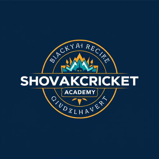 Professional logo design. make a SHOVAKHARCRICKET ACADEMYESTD 2025 logo 