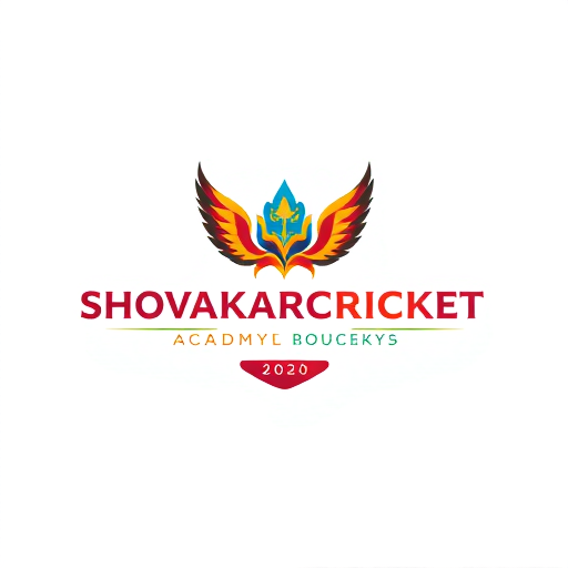 Professional logo design. make a SHOVAKHARCRICKET ACADEMYESTD 2025 logo 