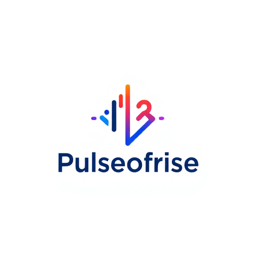 Professional logo design. Minimalist for a brand focused on the energy and flow of innovation named "Pulseofrise":somthing more attractive