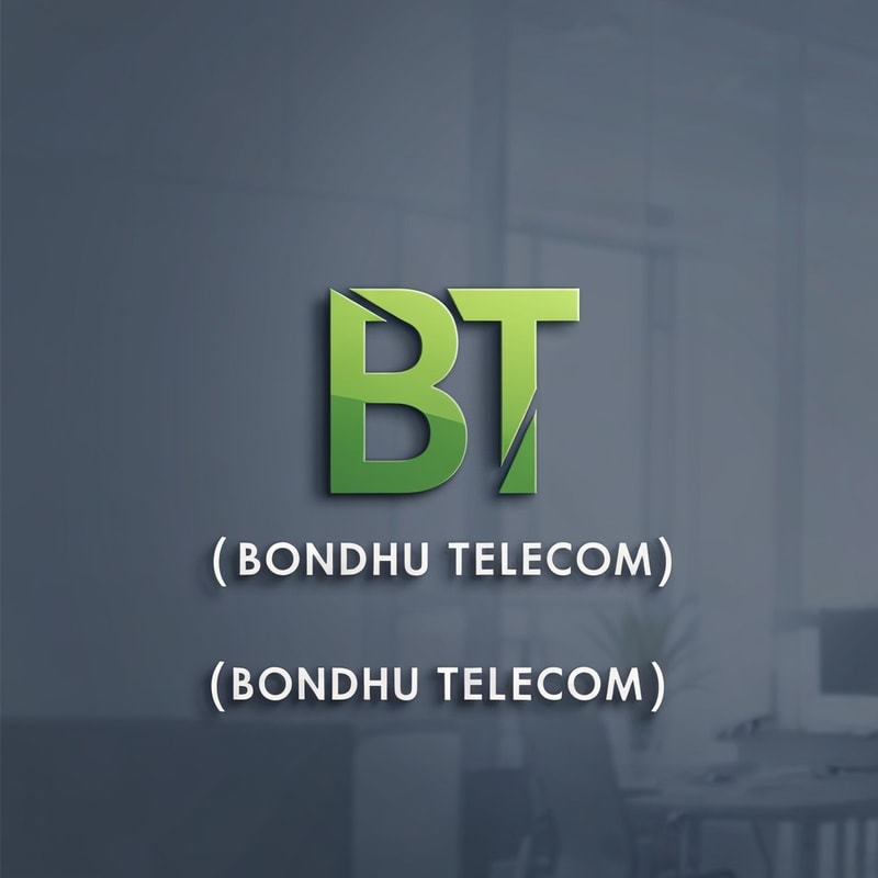 Professional logo design. BT (Bondhu Telecom)