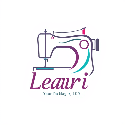 Professional logo design. Leari dressmarker sewing machine
