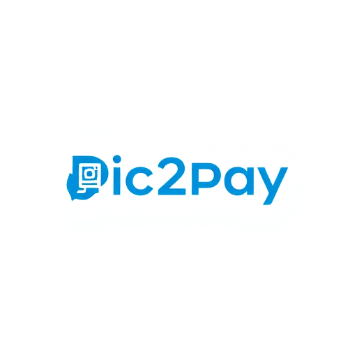 Professional logo design. create a logo for online payment app (payment done by scanning qr) for mobile by including white and blue colors app name is pic2pay.