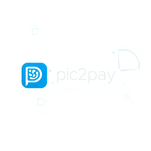 Professional logo design. create a logo for online payment app (payment done by scanning qr) for mobile by including white and blue colors app name is pic2pay.