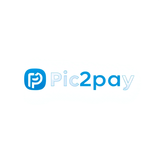 Professional logo design. create a logo for online payment app (payment done by scanning qr) for mobile by including white and blue colors app name is pic2pay.