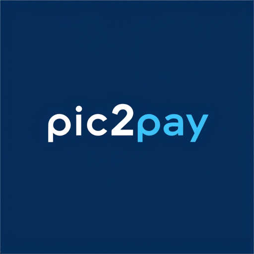 Professional logo design. create a logo for online payment app (payment done by scanning qr) for mobile by including white and blue colors app name is pic2pay.