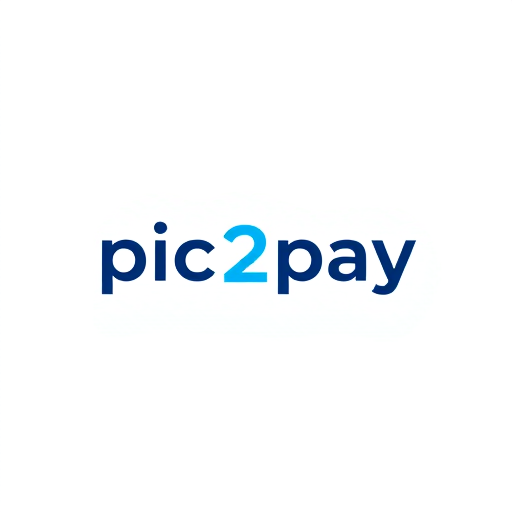 Professional logo design. create a logo for online payment app (payment done by scanning qr) for mobile by including white and blue colors app name is pic2pay.