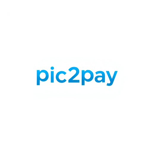 Professional logo design. create a logo for online payment app (payment done by scanning qr) for mobile by including white and blue colors app name is pic2pay.