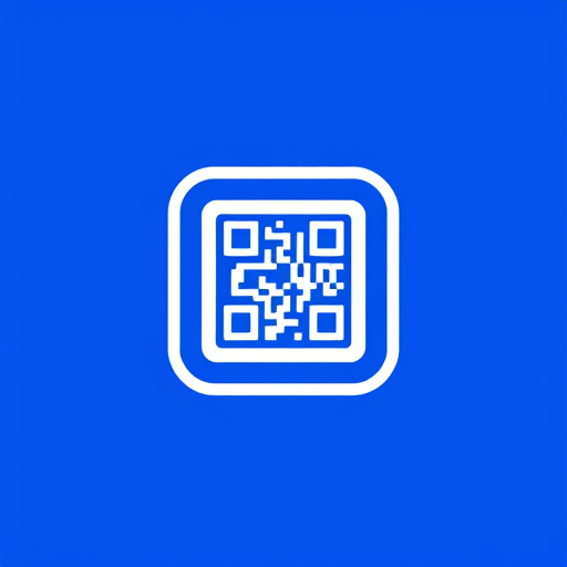 Professional logo design. create a logo for online payment app (payment done by scanning qr) for mobile by including white and blue colors
