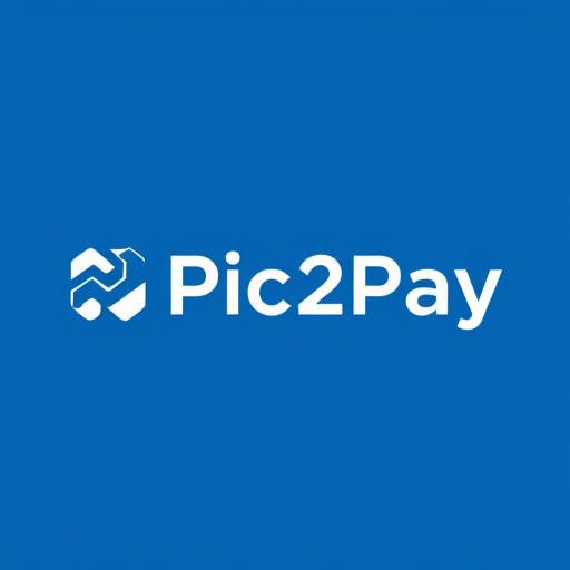 Professional logo design. Let’s get creative and make Pic2Pay stand out with a unique and meaningful logo that represents innovation and simplicity in digital payments.with white and blue colors