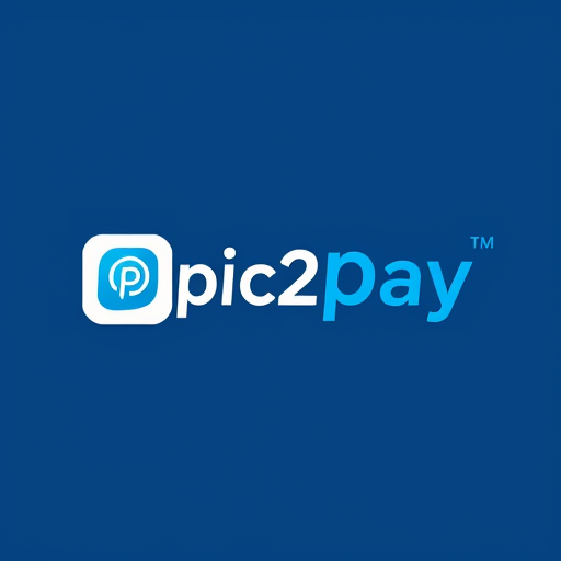 Professional logo design. create a logo for online payment app (payment done by scanning qr) for mobile by including white and blue colors app name is pic2pay