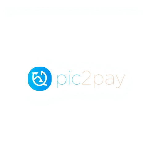 Professional logo design. create a logo for online payment app (payment done by scanning qr) for mobile by including white and blue colors app name is pic2pay.