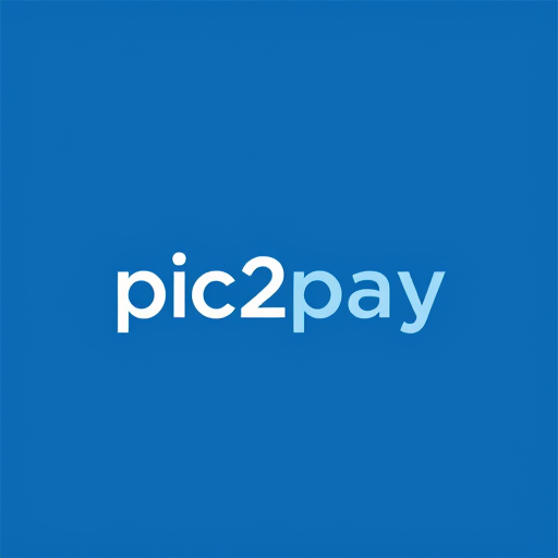 Professional logo design. create a logo for online payment app (payment done by scanning qr) for mobile by including white and blue colors app name is pic2pay.