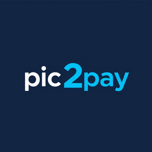 Professional logo design. create a logo for online payment app (payment done by scanning qr) for mobile by including white and blue colors app name is pic2pay