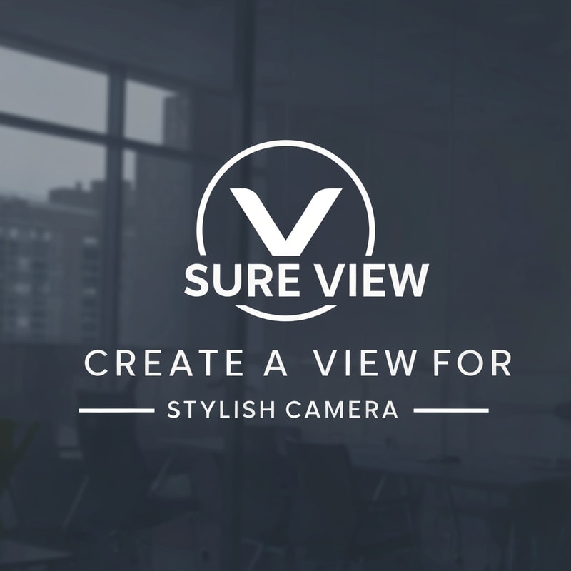 Professional logo design. CREATE A LOGO FOR SURE VIEW STYLISH CAMERA