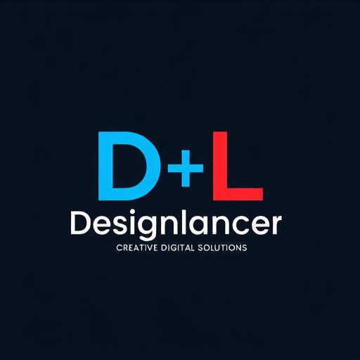 Professional logo design. I'm looking for a unique and creative logo for my company, "Designlancer," with the tagline "Creative Digital Solutions." here is my instagram profile - Use the letters "D+L" as a unique sign or icon, alongside the full word "Designlancer." - Background color versions: Dark. - Use my preferred colors #7efdd4 to #9bee68 for the "D+L" sign only (not for the text). - Font should be "Unbounded" and other clean, modern script or sans-serif options. Important Notes: - The "D+L" symbol should be unique enough to stand alone as an icon. - The design must feel professional, bold, and timeless while still being creative. 
