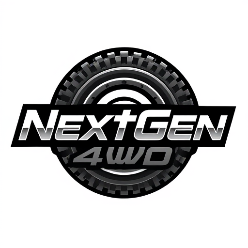 Professional logo design. I’ve just launched a company called “NextGen 4WD” that designs and manufactures innovative off-road and camping accessories here in Australia, and I need a logo that captures that forward-thinking spirit. The look I’m after is unmistakably modern and sleek—think polished chrome or deep black tones—yet I’m happy to see your professional twists on the palette if it helps the mark stand out on web storefronts, product packaging and vehicle wraps.in HD in logo add also a jeep tyre