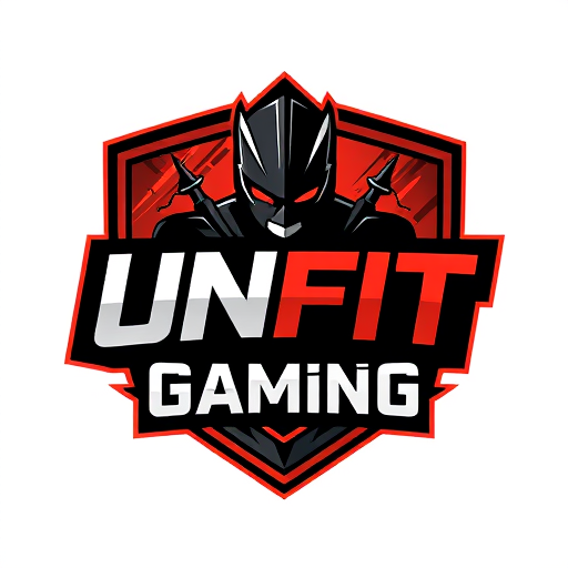Professional logo design. unfit gaming my youtube channel