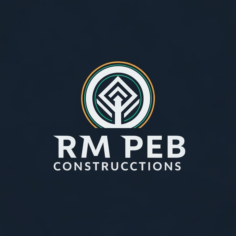 Professional logo design. RM PEB CONSTRUCTIONS