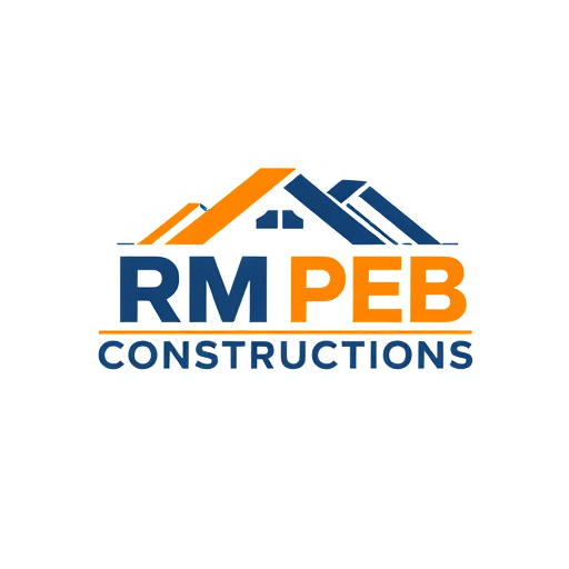Professional logo design. RM PEB CONSTRUCTIONS