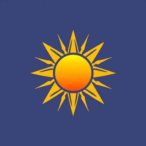 Professional logo design. Sun logo