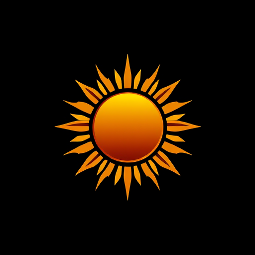 Professional logo design. Sun logo