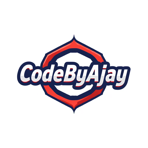 Professional logo design. a logo for start up youtube channal with instagram also name of channel or page if "CodeByAjay" so make a logo with 3d morden font 