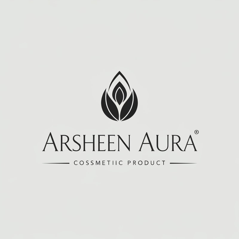 Professional logo design. logo design for a cosmetic product brand named , Arheen Aura and the word Arsheen Aura must look like a single word while they still hold a separate position for the viewer's eyes