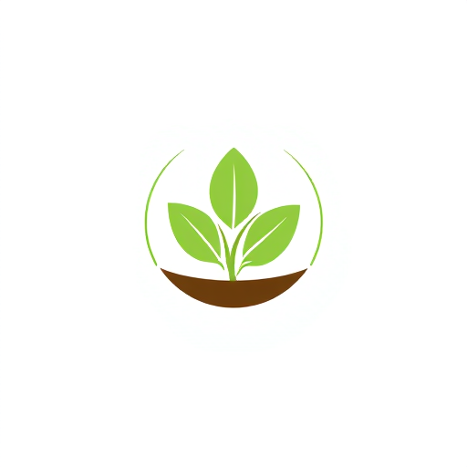 Professional logo design. Logo (centered or left)AI-generated logo with leaf + crop + circle shapeColor: 🌿 Green (#2E7D32) + 🤎 Brown (#6D4C41)