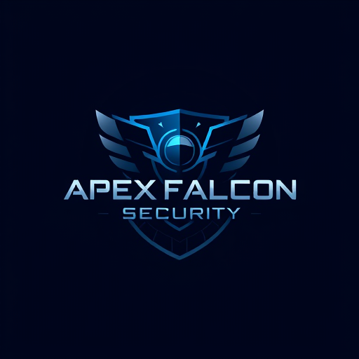 Professional logo design. Design a sleek, modern, and dominant logo for "Apex Falcon Security (AFS)".The centerpiece must be an abstract, powerful falcon seamlessly integrated with a shield or circular core, representing strength, vigilance, and protection.Style the design minimalist yet bold, with sharp geometric lines and futuristic digital accents that reflect cybersecurity, digital defense, and cutting-edge technology.Use a dark navy blue and metallic silver/gray color palette, with subtle neon blue highlights for a high-tech glow.Typography: bold, uppercase, geometric sans-serif. Highlight "APEX FALCON" strongly, while "Security (AFS)" should appear smaller, modern, and professional.The overall look should convey dominance, trust, and authority—perfect for a world-class cybersecurity brand.Generate multiple variations: 1) Symbol-focused version (falcon + shield only). 2) Full logo with falcon, shield, and text. 3) Minimalist futuristic icon version for app/website favicon.
