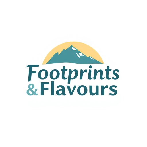 Professional logo design. i need a logo with clour palette A8BBA3 F7F4EA EBD9D1 B87C4C which is a logo of a travel blog Footprints&Flavours make it professional with single for both words and in 3d bold