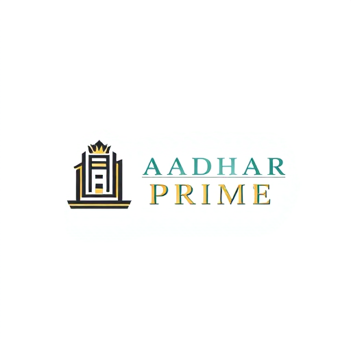 Professional logo design. "Minimal luxury logo design for Aadhar Prime Real Homes, featuring an abstract letter A shaped like a modern architectural tower with a strong foundation base, symbolizing trust and stability. The design should include subtle geometric lines inspired by real estate floor plans, with refined crown-like detail at the apex to reflect premium quality. Use an elegant serif wordmark for 'AADHAR PRIME' in uppercase, paired with a modern sans-serif subline 'Real Homes' below. Flat vector style, clean proportions, no gradients, no shadows, no 3D effects. Color palette: deep charcoal black (#111827) background, gold (#F59E0B) as primary accent, emerald green (#059669) secondary highlight, ivory (#F9FAFB) for balance. Present logo on white and black backgrounds, with clear spacing, symmetrical alignment, and luxury brand aesthetic similar to high-end real estate or fashion houses."