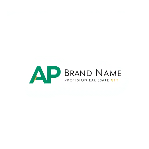 Professional logo design. Letterform logo for a premium real estate consultancy named "Brand Name": Geometric AP monogram built from floor-plan shapes and right angles, precise spacing, architectural grid, negative space corridors, flat emerald + charcoal with tiny gold keyline, modern, minimalist, no gradients, no textures, centered on a white background, vector.