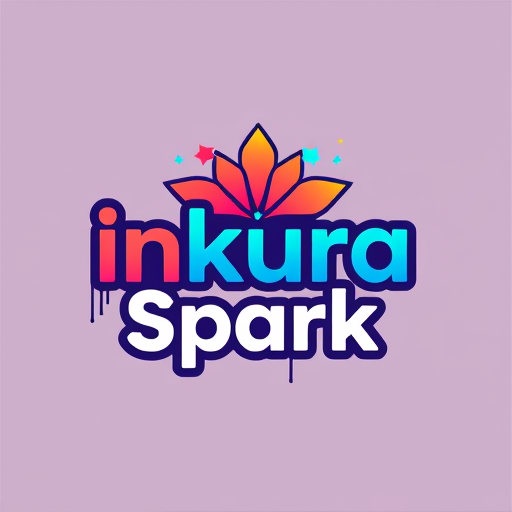 Professional logo design. design a unique and 3d modren logo for shop name inkuraSpark with coloured mixtures and trending 