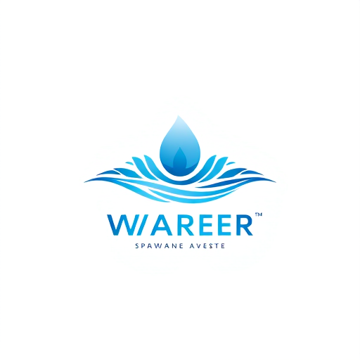 Professional logo design. Miracle water genrate logo basic element related water simple 1 colour logo