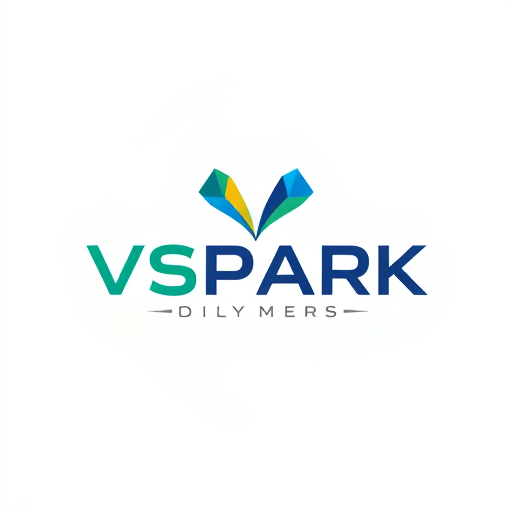 Professional logo design. VSPARK POLYMERS
